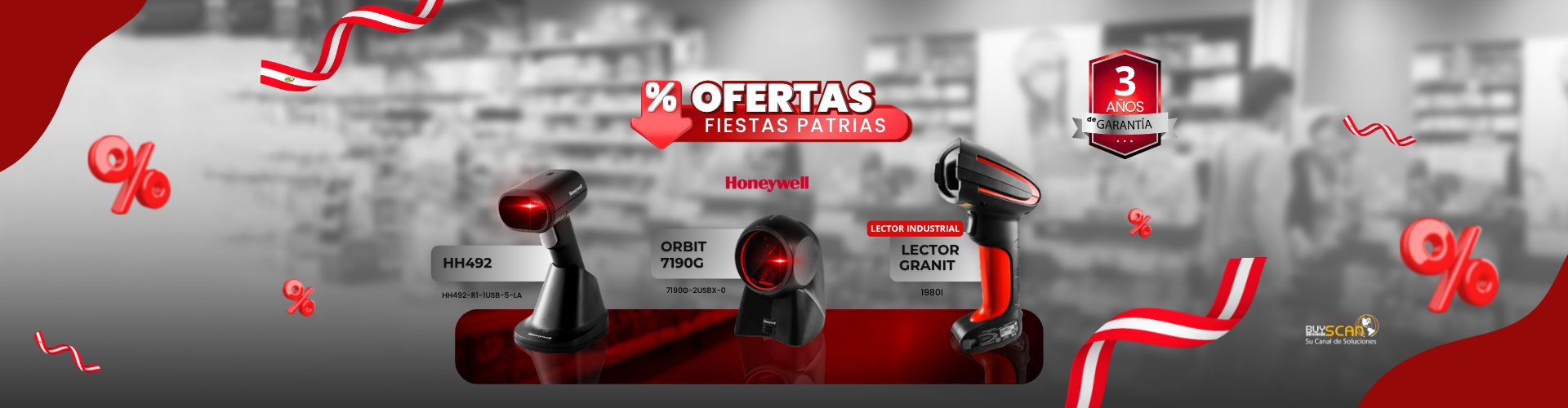 LECTORA DE BARRAS HONEYWWELL